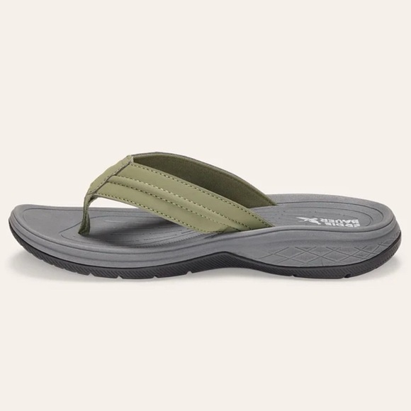 Mens Break Point 2 Flip Flops Green Sandals Comfortable Walking Summer 11 NWT - Picture 3 of 10